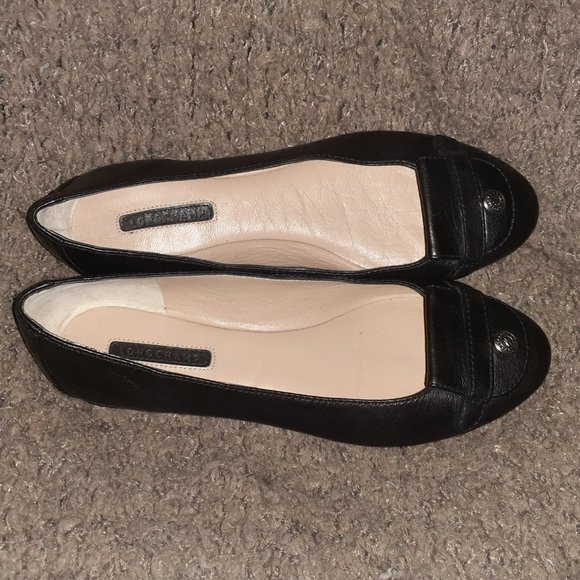 LONGCHAMP-Le Pliage Cuir-Black Ballet Flats-Size 36-NWOB - Picture 6 of 7